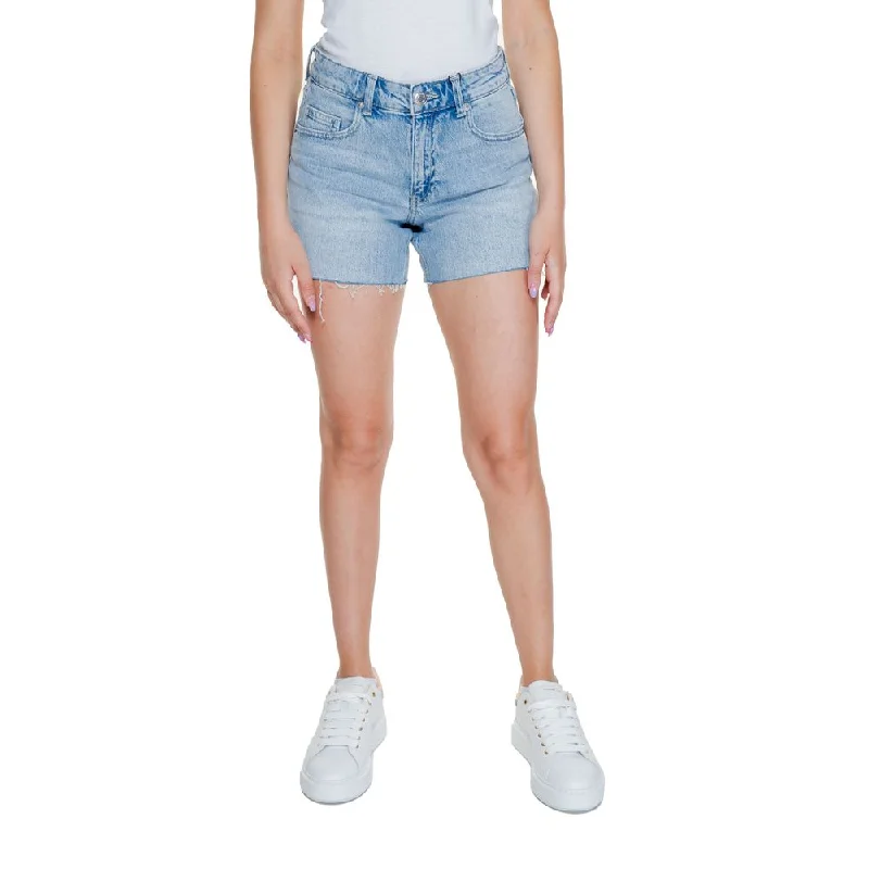 Vero Moda blue Cotton Women's Short