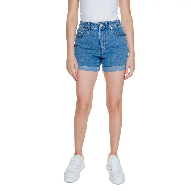 Vero Moda blue Cotton Women's Short