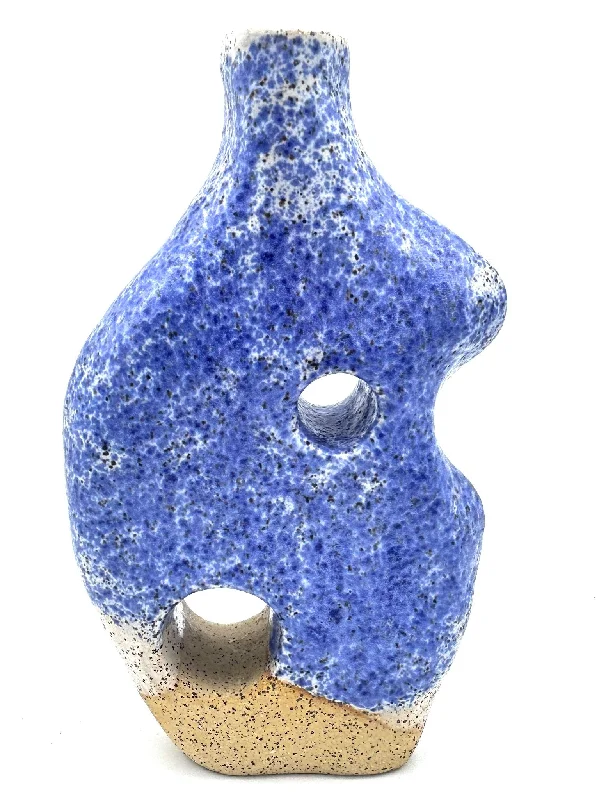 Blue Speckled Vase