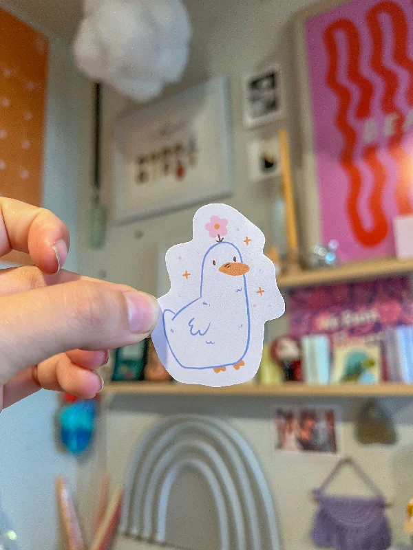 Happy Duck Sticker