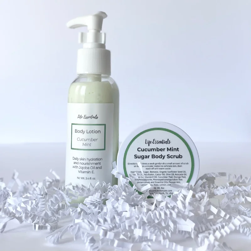 Mini Cucumber Mint Body Care Set