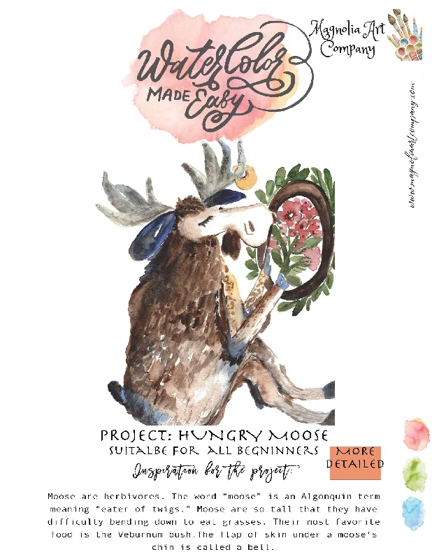 Moose Watercolor Kit- Watercolor Made Easy