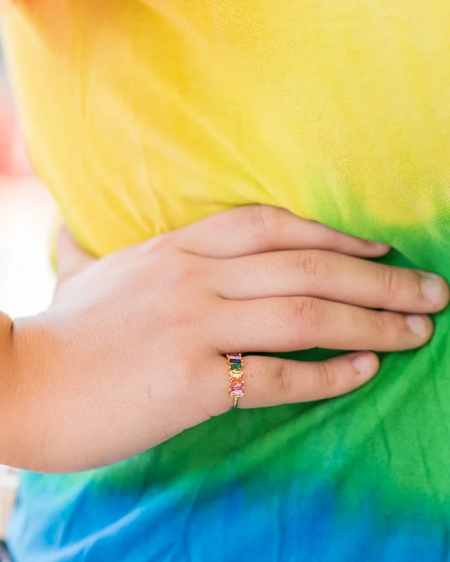 Pride Gemstone Rings - Gold