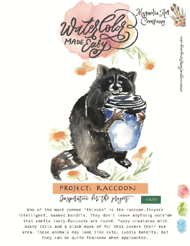 Raccoon Watercolor Kit- Watercolor Made Easy