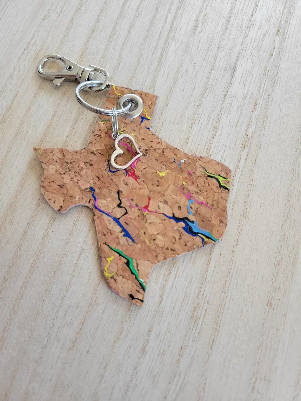 Texas Cork Keychains