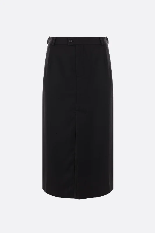 wool pencil skirt