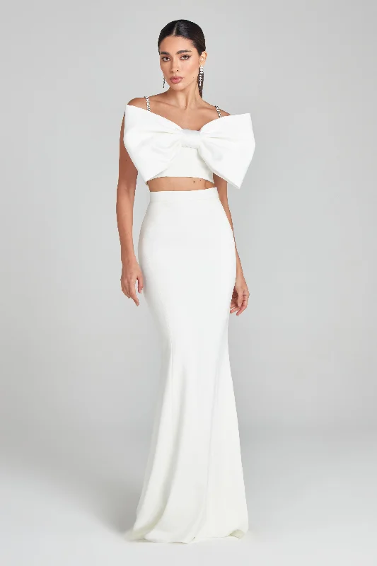 Carolina White Maxi Skirt