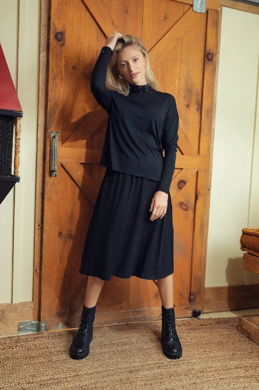 Circle Skirt 26"-Black