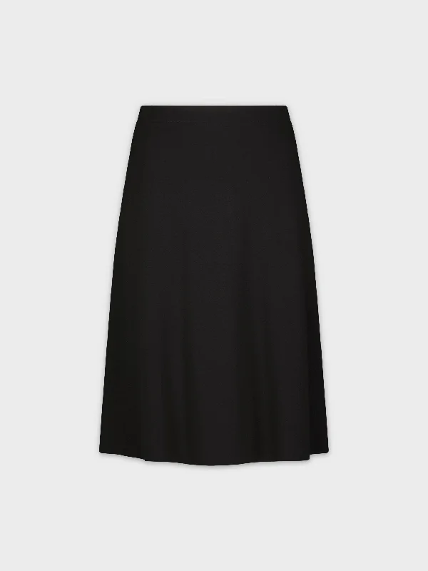 LIGHTWEIGHT 3 PANEL SKIRT-BLACK 29"