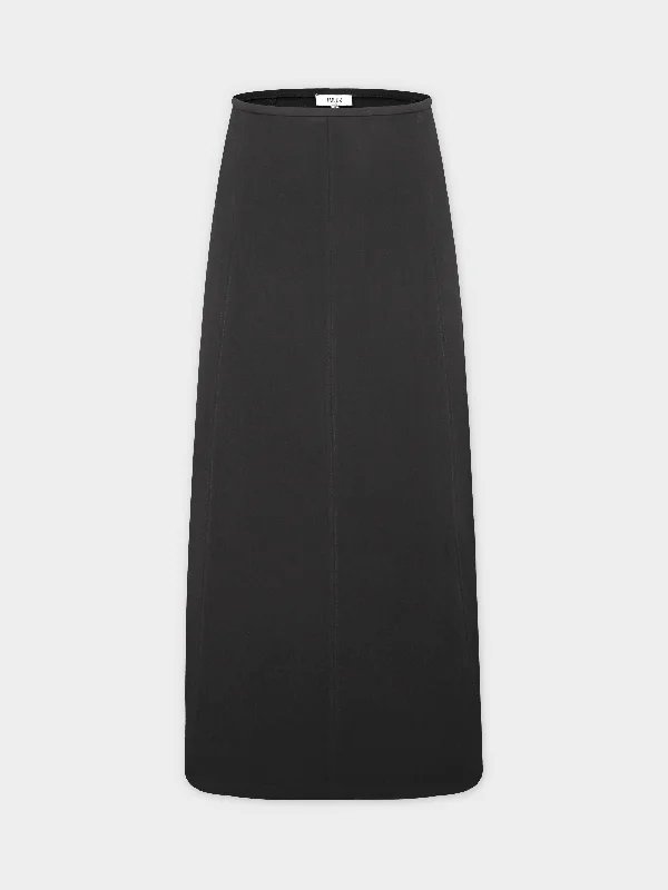 The Basic Flare Skirt 37"-Black