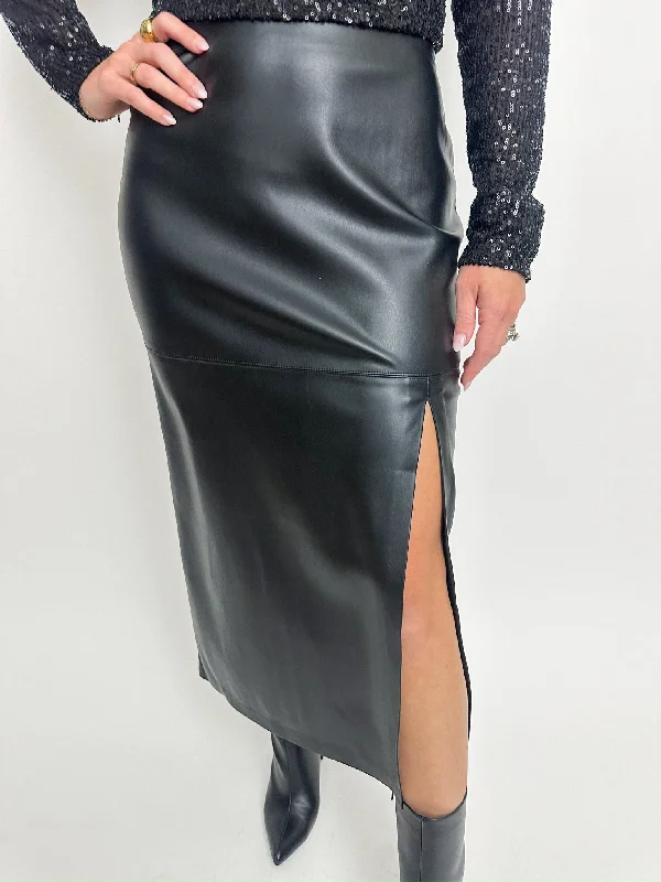 ZS Metropolitan Leather Skirt