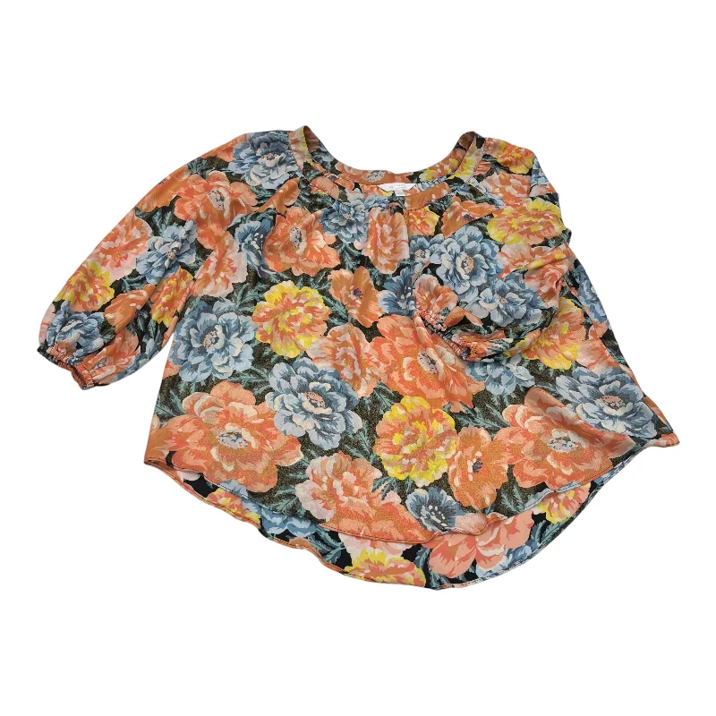 Blouse Ls By Lc Lauren Conrad In Floral Print, Size:L