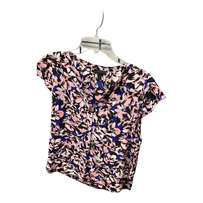 Top Short Sleeve By J. Crew In Floral Print, Size: 12