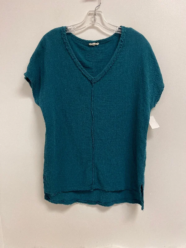 Top Short Sleeve By La Miel In Green, Size: M