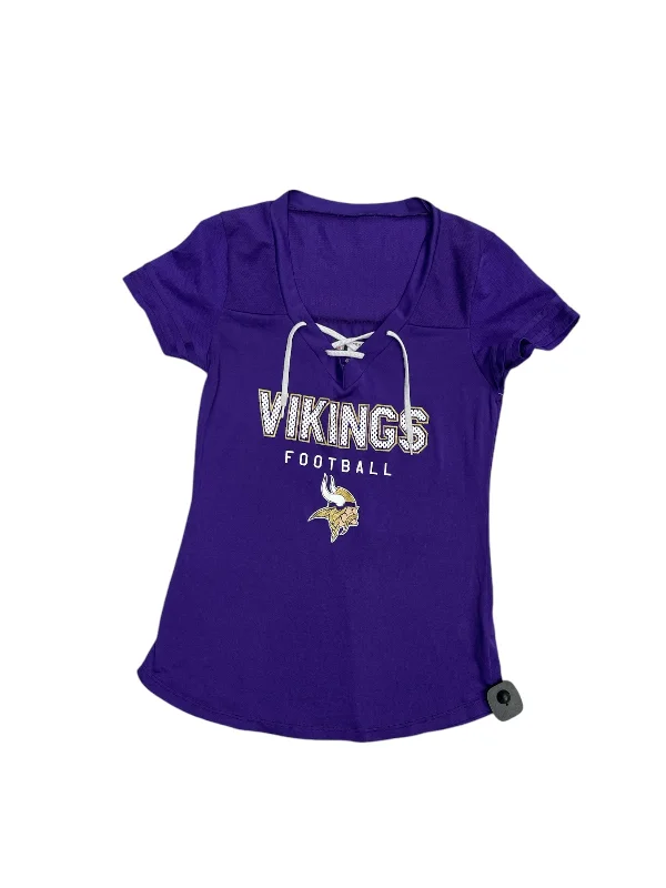 Top Short Sleeve By Nfl In Purple, Size: S