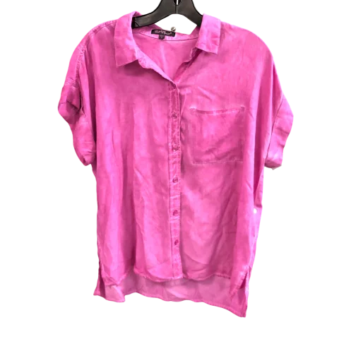 Top Short Sleeve By Velvet Heart In Pink, Size: S