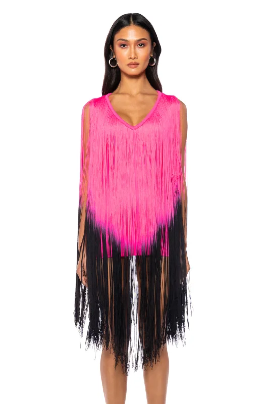 FLAPPER FRINGE MINI DRESS