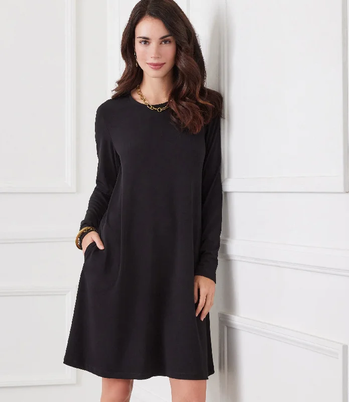 Long Sleeve Travel Jersey Dress