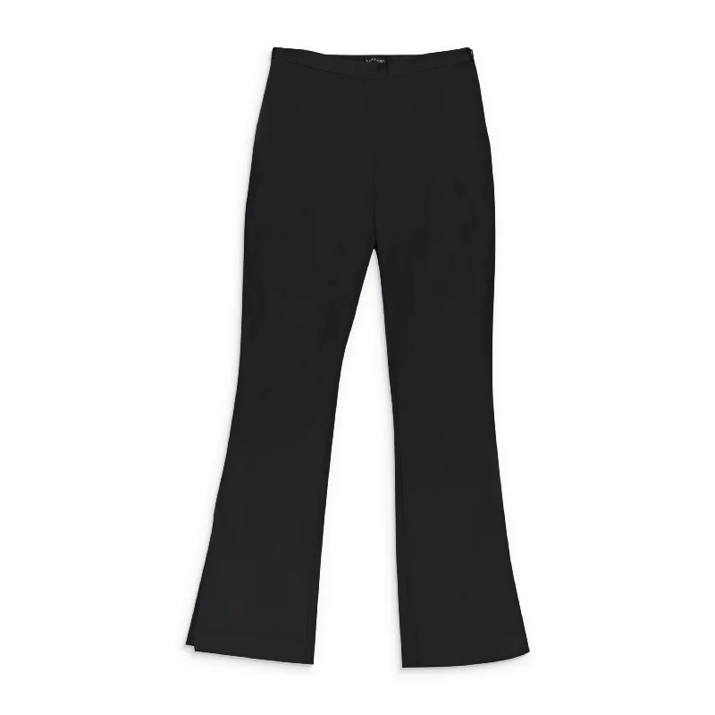 CALLIPYGIAN SATIN BLACK TROUSERS