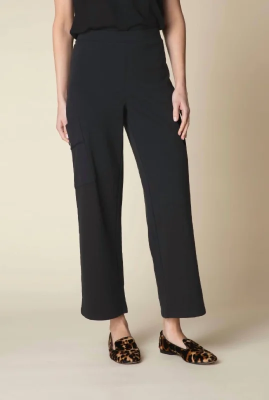 French Terry Easy Pocket Pants In Black