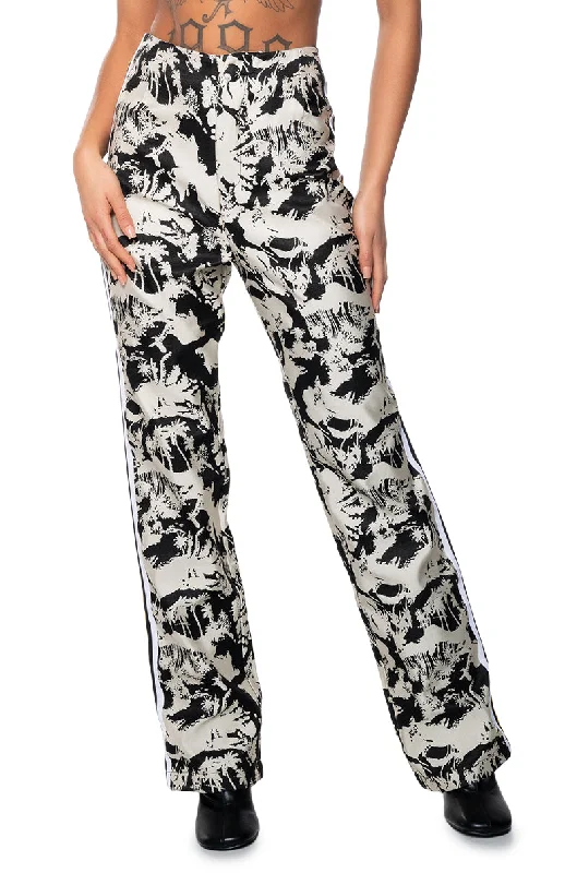 INDIFFERENT RIB TRIM TROUSER PANT