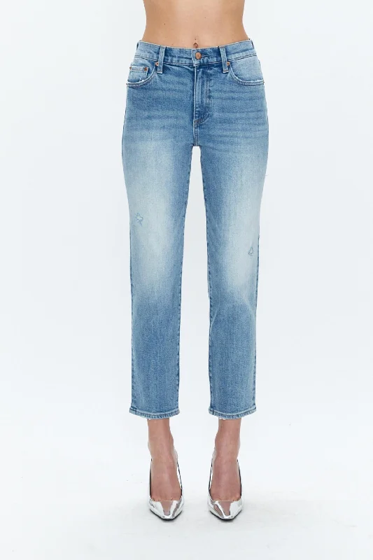 Monroe Crop High Rise Cigarette Jean In Notting Hill Vintage