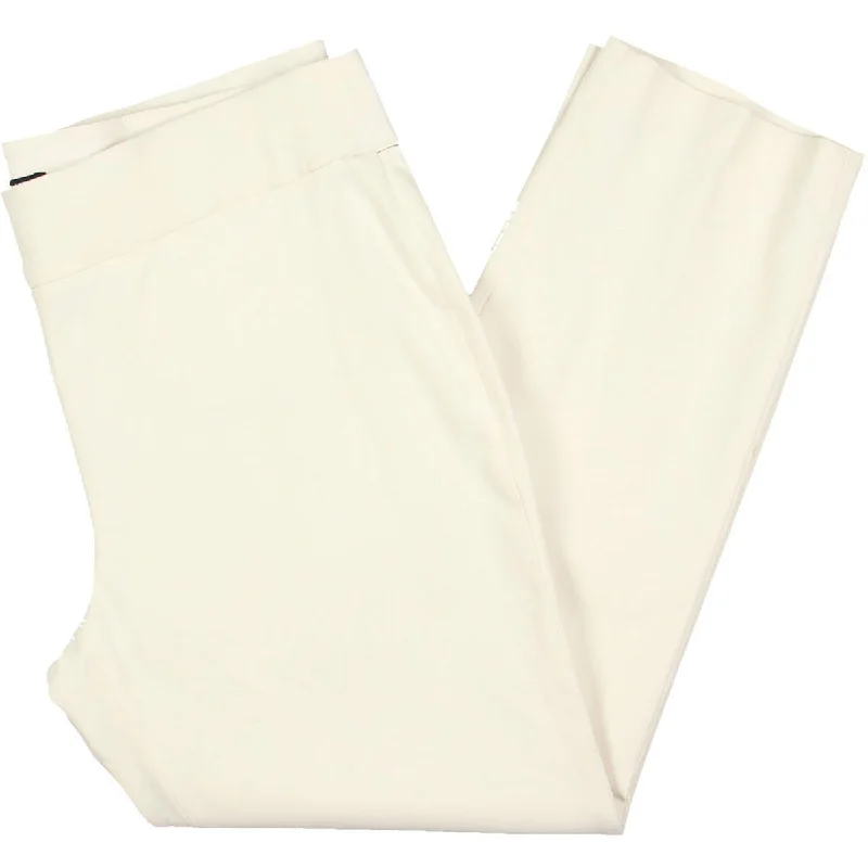 Womens Slim Fit Ankle Straight Leg Pants