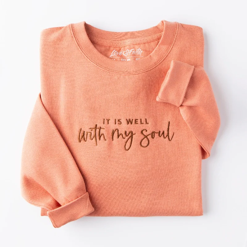 Embroidered It is Well Sweatshirt