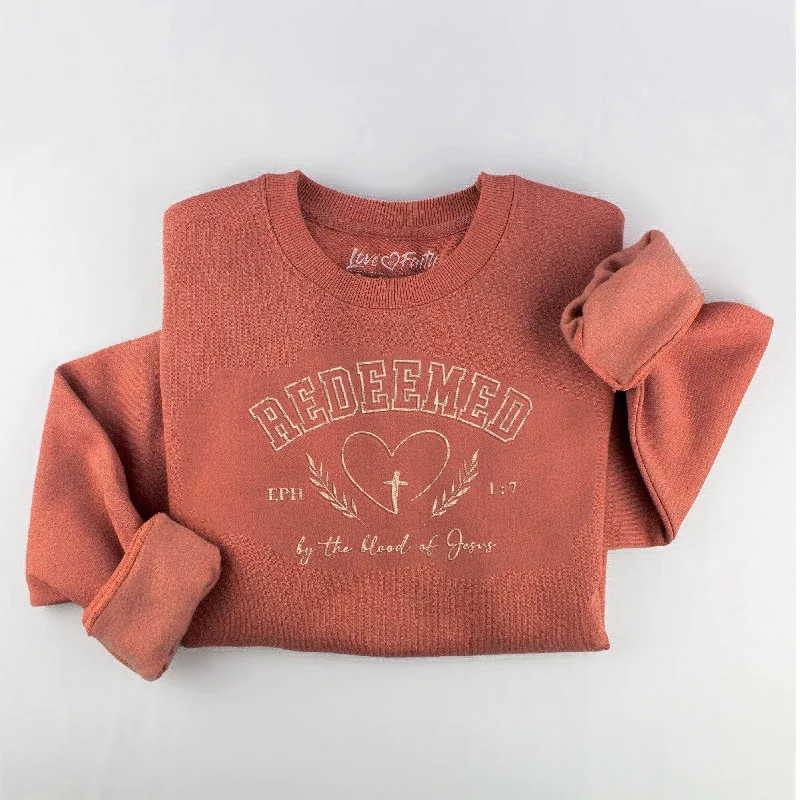 Embroidered Redeemed Crewneck Sweatshirt