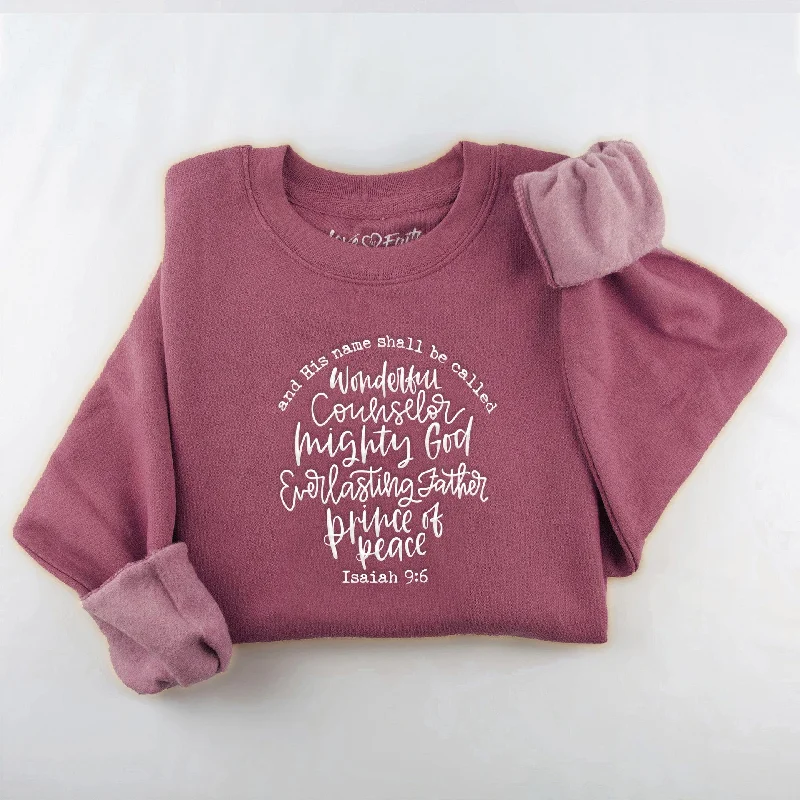 Embroidered Isaiah 9:6 Sweatshirt