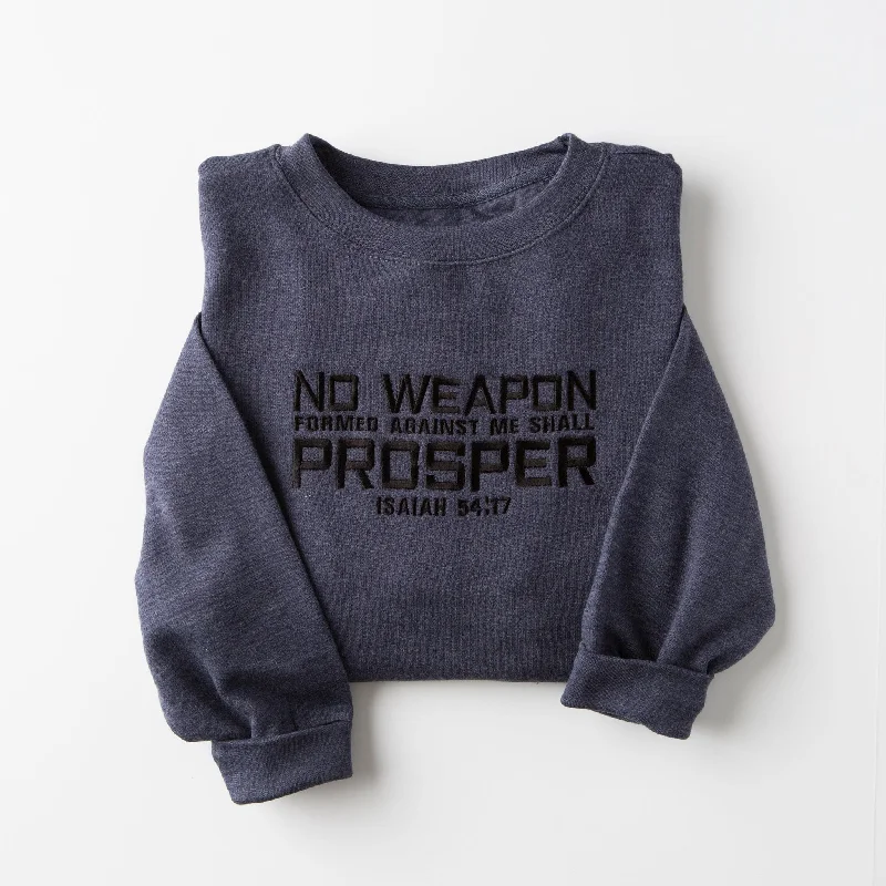 Embroidered No Weapon Men's Sweatshirt