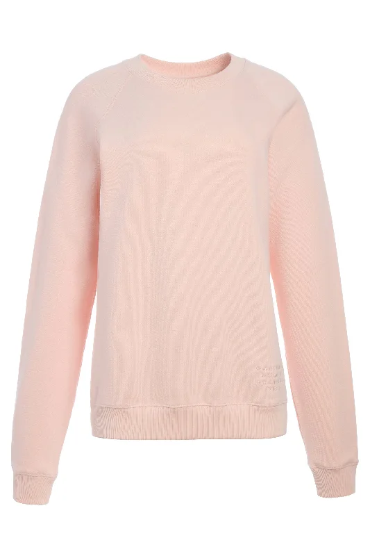 Royston Sweatshirt in Pale Blush Fine Cotton