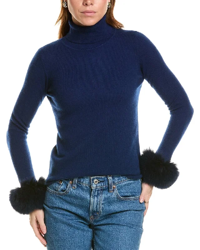 sofiacashmere Turtleneck Cashmere Sweater