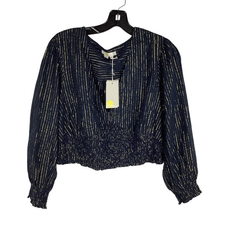 Top Long Sleeve By Boden In Navy, Size: 10