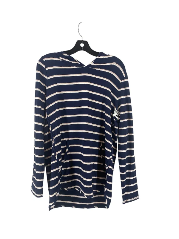 Top Long Sleeve By Market & Spruce In Striped Pattern, Size: L