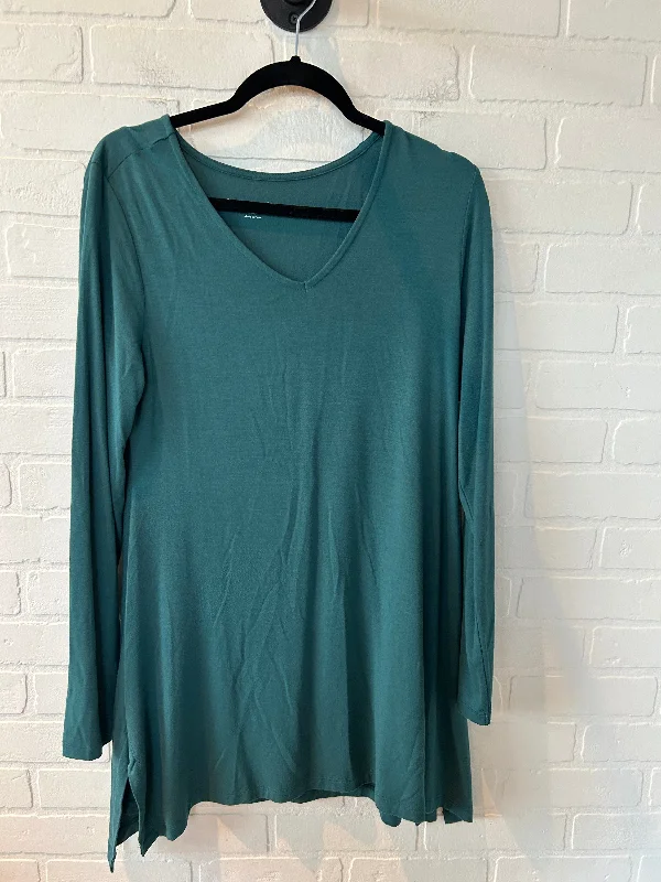 Top Long Sleeve By Soft Surroundings In Green, Size: M