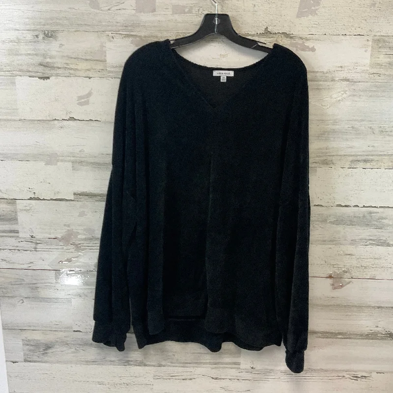 Top Long Sleeve By White Birch In Black, Size: 3x