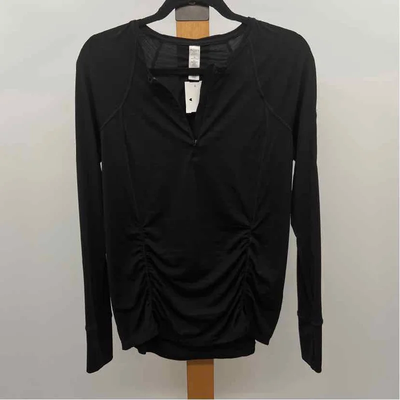 Athleta Women's Size M Black Heathered Long Sleeve Shirt