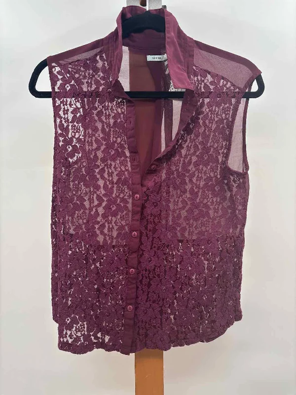 Kimchi Blue Women's Size S maroon Lace Tank