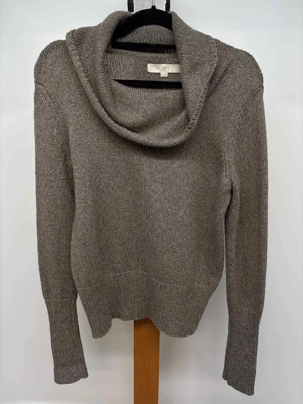 Loft Women's Size M Brown Heathered Sweater