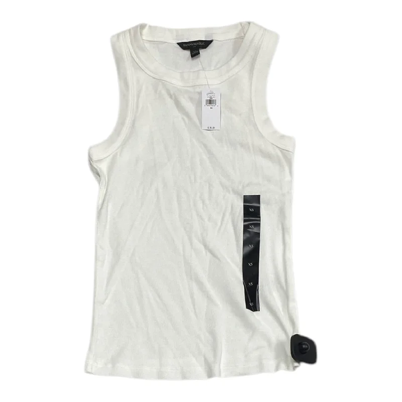 Top Sleeveless Basic By Banana Republic In White, Size: Xs