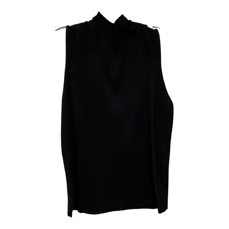 Top Sleeveless By Ann Taylor In Black, Size:L