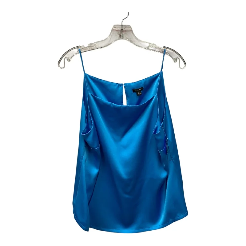 Top Sleeveless By Ann Taylor In Blue, Size:L