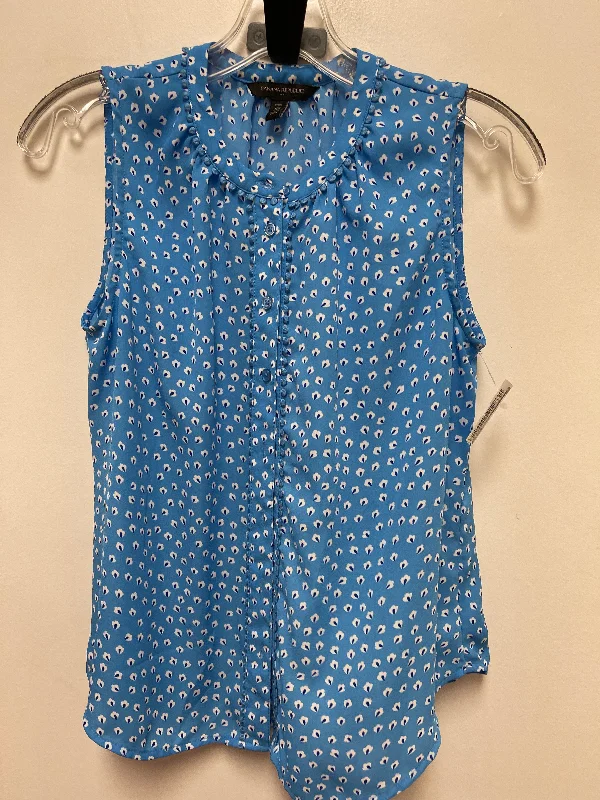 Top Sleeveless By Banana Republic In Blue, Size: Xs