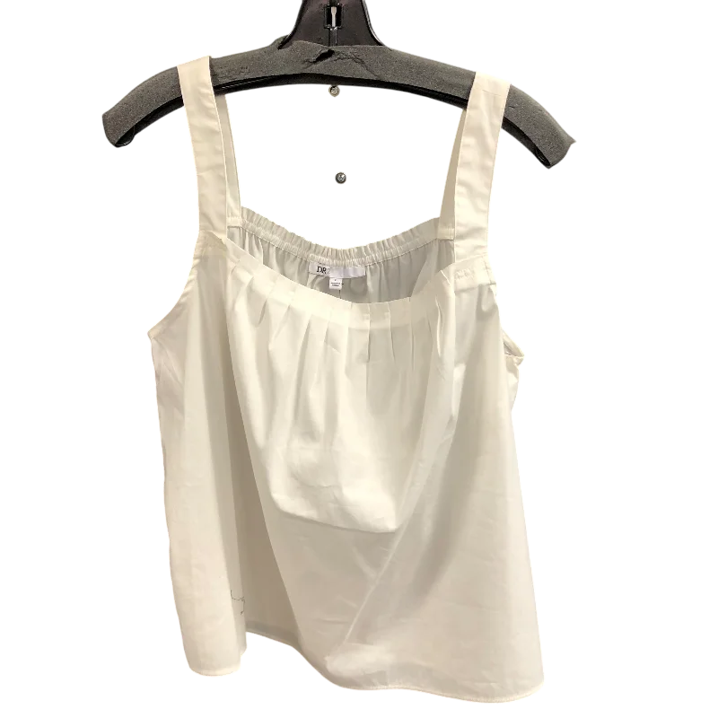 Top Sleeveless By Dr2 In White, Size: L