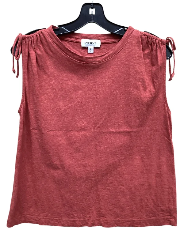 Top Sleeveless By Evereve In Red, Size: S