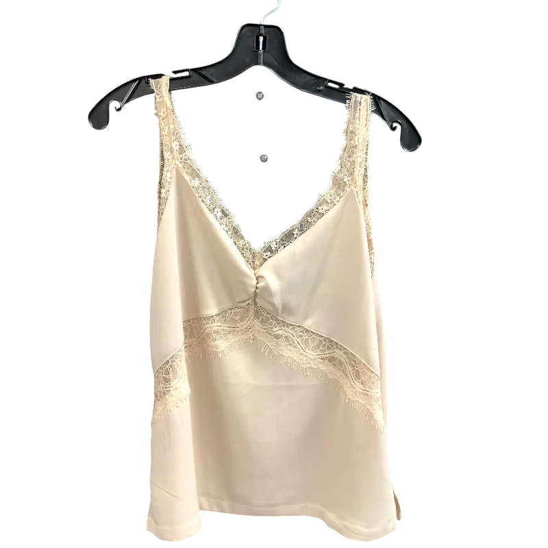 Top Sleeveless By Forever 21 In Beige, Size: L