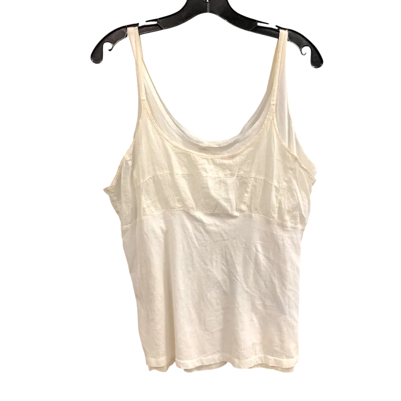 Top Sleeveless By TWILL TWNTY TWO In White, Size: L