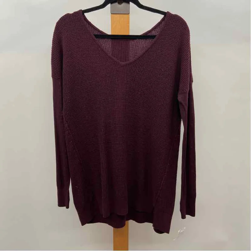 Lululemon Women's Size XL maroon Waffle Sweater