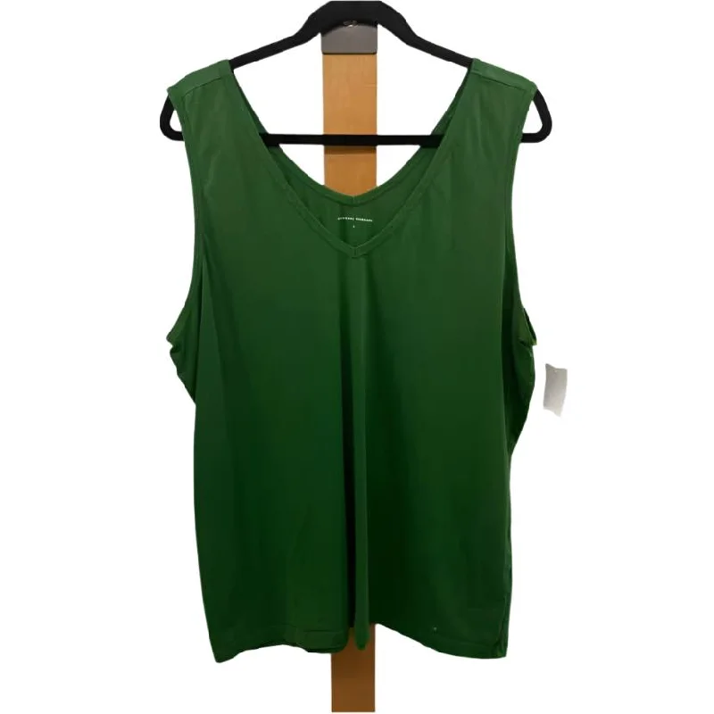 Universal standard Women's Size L Green Solid Tank